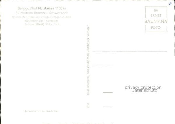 Ramsau Berchtesgaden Berggasthof Nutzkaser Terrasse Schwarze – Bild 2