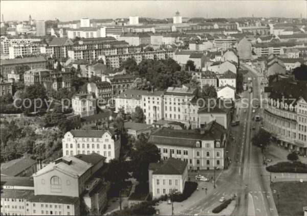 Plauen Vogtland Bahnhofstrasse und Punkthäuser