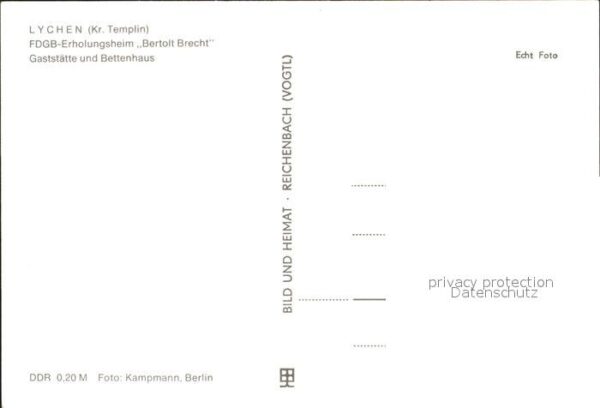 Lychen FDGB Erholungsheim Bertolt Brecht – Bild 2