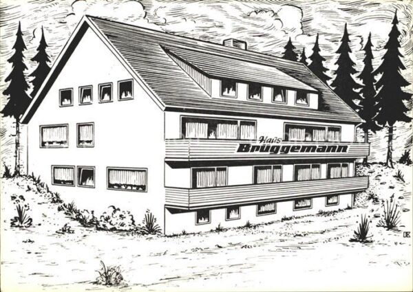 Altenau Harz Haus Brüggemann Zeichnung