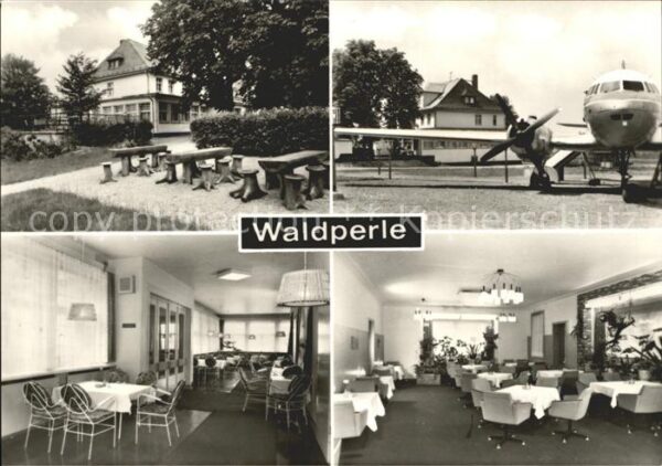Werdau Sachsen Konsum Gasstätte Waldperle Flugzeug