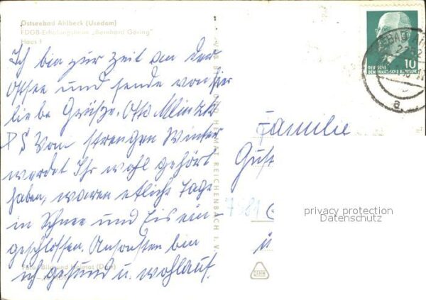 Ahlbeck Ostseebad FDGB Erholungsheim Bernhard Göring – Bild 2