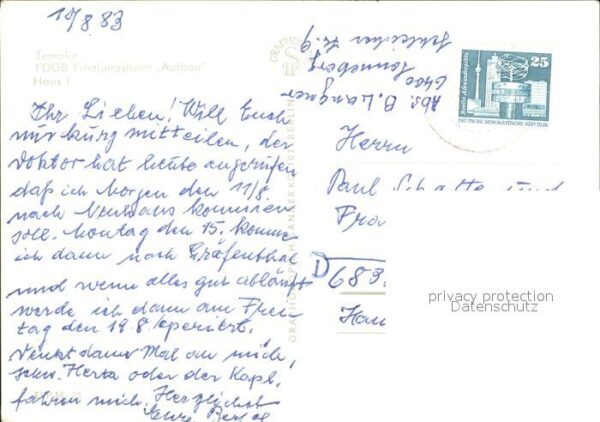 Templin FDGB Erholungsheim Aufbau – Bild 2