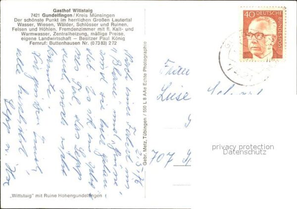 Gundelfingen Muensingen Gasthof Wittstaig – Bild 2