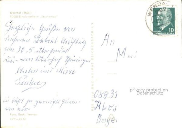 Oberhof Thueringen FDGB Erholungsheim Stachanow – Bild 2