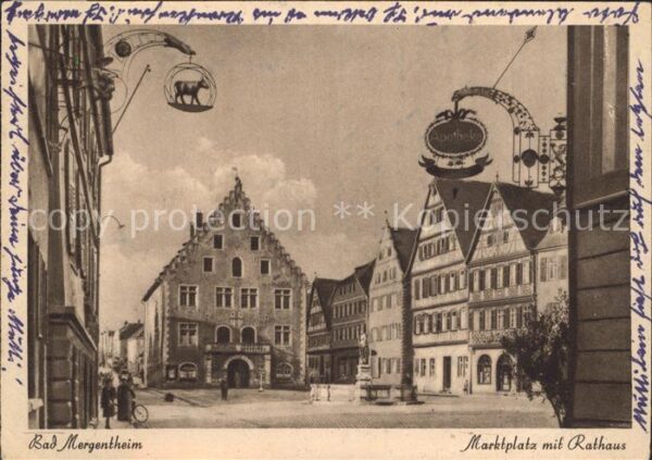Bad Mergentheim Marktplatz Rathaus