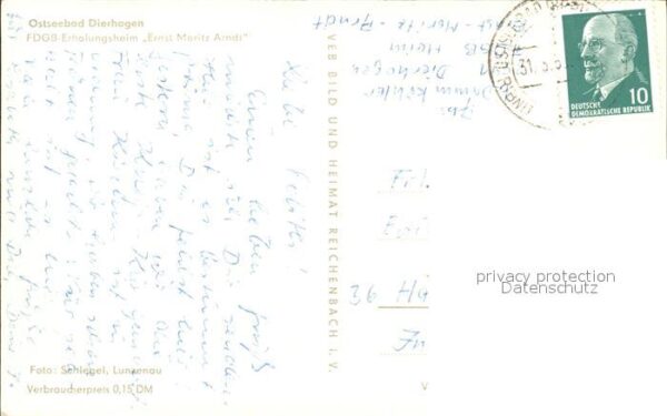 Dierhagen Ostseebad FDGB Erholungsheim Ernst Moritz Arndt – Bild 2
