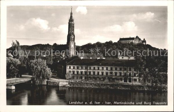 Landshut Isar Martinskirche Burg Trausnitz