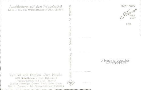Waldbrunn Odenwald Aussichtsturm Katzenbuckel – Bild 2