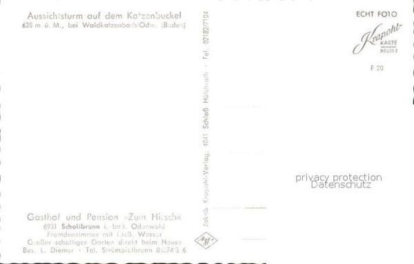Waldbrunn Odenwald Aussichtsturm Katzenbuckel – Bild 2