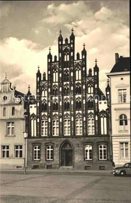 Greifswald Mecklenburg Vorpommern Giebelhaus am Markt