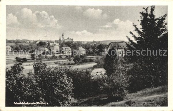 Friedrichsbrunn Harz Blick auf die Kirche