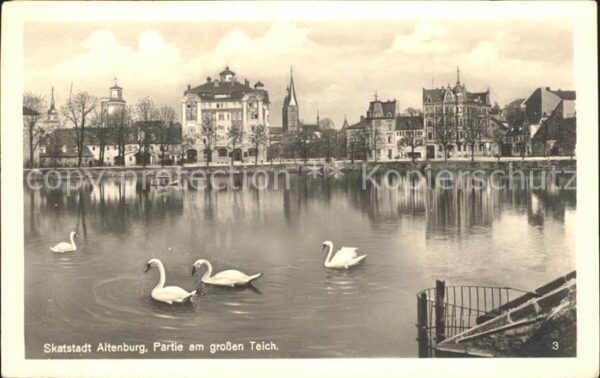 Altenburg Thueringen Partie am grossen Teich