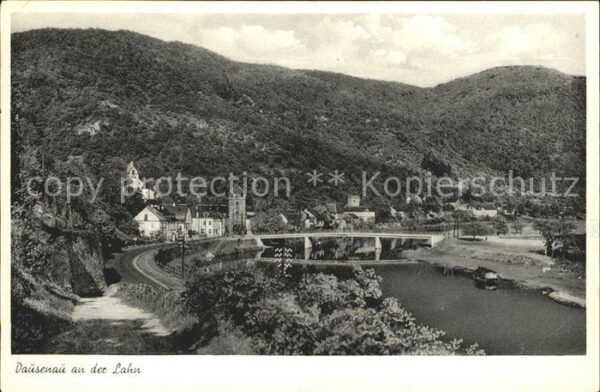 Dausenau an der Lahn mit Brücke