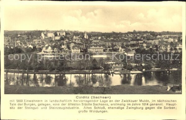 Colditz Blick auf Colditz