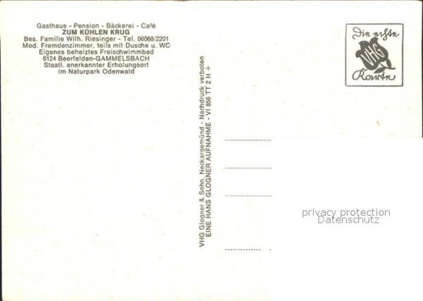 Gammelsbach Gasthaus Pension Zum Kühlen Krug – Bild 2
