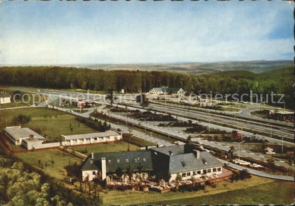 Rohrbrunn Autobahn Rasthaus Fliegeraufnahme