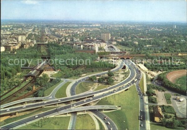 Berlin Stadtautobahn Fliegeraufnahme