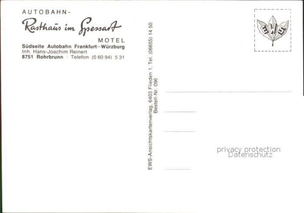 Rohrbrunn Autobahn Rasthaus Bad Orb Frammersbach – Bild 2