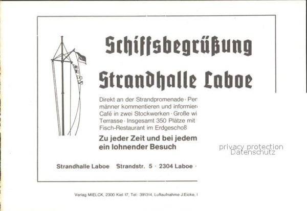 Laboe Fliegeraufnahme Schiffsbegrüssung – Bild 2