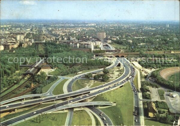 Berlin Stadtautobahnen Fliegeraufnahme