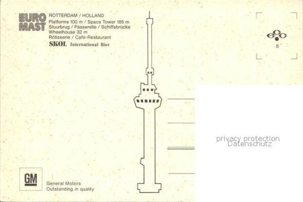 Rotterdam Space tower Schiffsbrücke Fliegeraufnah – Bild 2