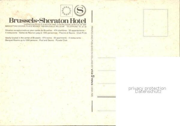 Bruessel Bruxelles Brussels Sheraton Hotel – Bild 2
