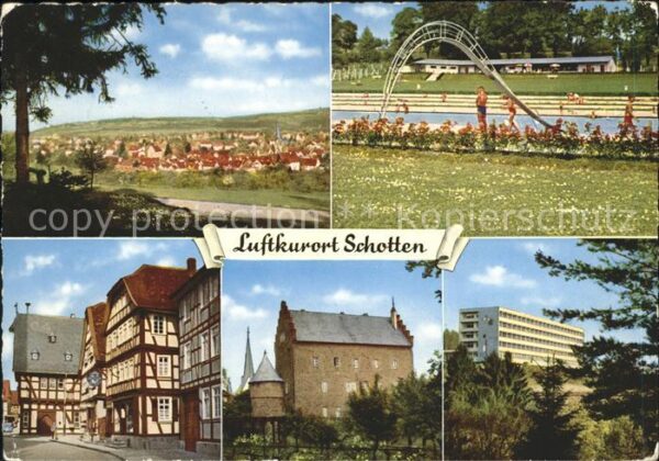 Schotten Hessen Schwimmbad Fachwerkbauten Schloss Ratha