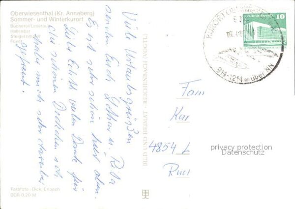 Oberwiesenthal Erzgebirge FDGB Erholungsheim Am Fichtelberg – Bild 2