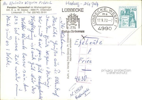 Oldendorf Wiehengebirge Pension Tannenhof – Bild 2