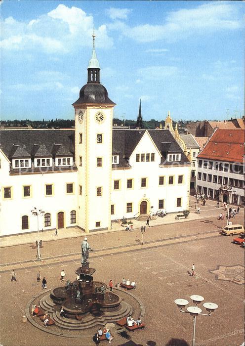 Freiberg Sachsen Fliegeraufnahme Obermarkt