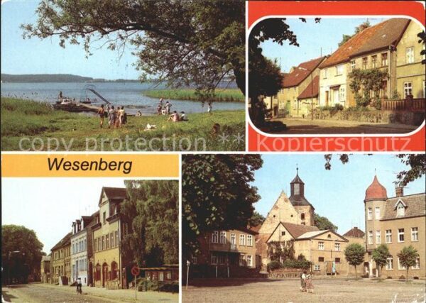 Wesenberg Mecklenburg Woblitzsee Am Markt Mittelstrasse