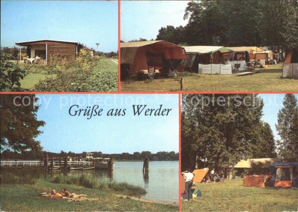 Werder Havel Bungalowsiedlung Riegelbucht Anlegestel