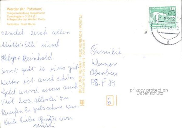 Werder Havel Bungalowsiedlung Riegelbucht Anlegestel – Bild 2