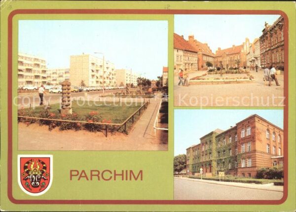 Parchim Mecklenburg-Vorpommern Weststadt Wilhelm Pieck Platz Goethe Ob