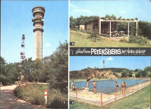 Petersberg Halle Fernseh- Aussichtsturm Fernsehpavillon