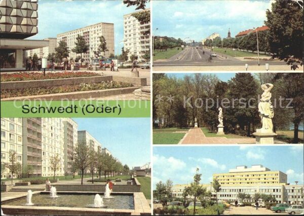 Schwedt Oder Platz der Befreiung Leninallee Kreiskra