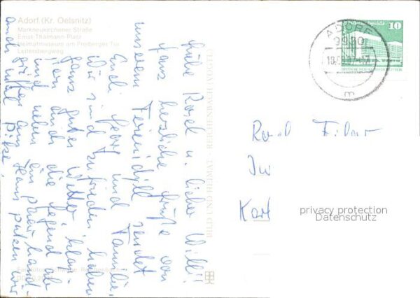 Adorf Vogtland Markneukirchener Strasse Ernst Thälmann – Bild 2