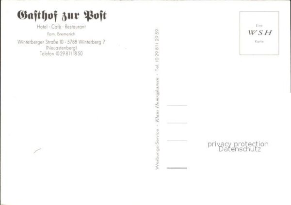 Winterberg Hochsauerland Gasthof zur Post Bar Ententeich Gastrau – Bild 2