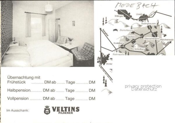 Medebach Gasthof Pension Waldfrieden Gastraum Te – Bild 2