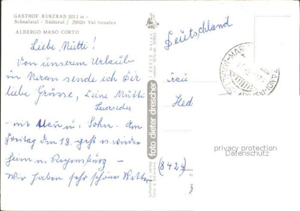 Schnalstal Gasthof Kurzras Kapelle Bildstöckljoch – Bild 2