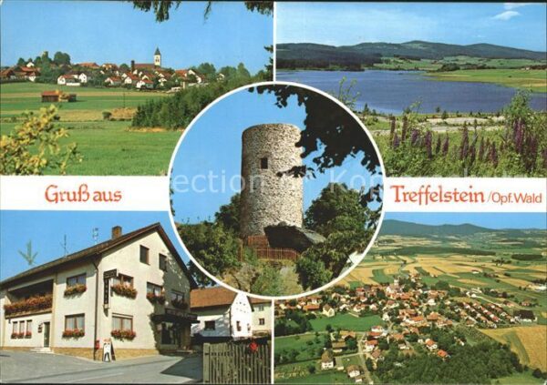 Treffelstein Ortsansicht Panorama Silbersee Pension