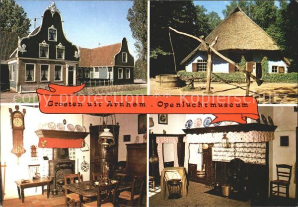 Arnhem Openluchtmuseum Hist Häuser Ziehbrunnen