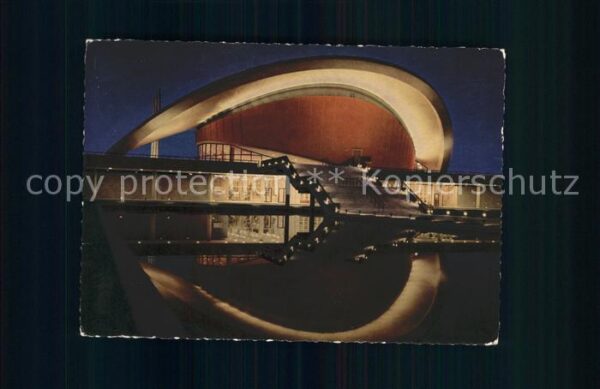 Berlin Kongresshalle bei Nacht