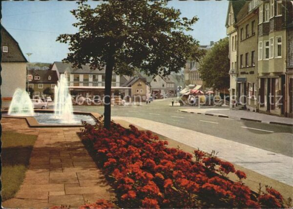Kastellaun Hunsrueck Marktplatz Springbrunnen