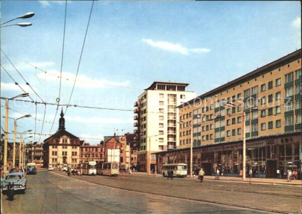 Gera Strasse der Republik Strassenbahn Bus