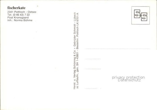 Kronsgaard Fischerkate Pottloch Ostsee Fliegeraufn – Bild 2