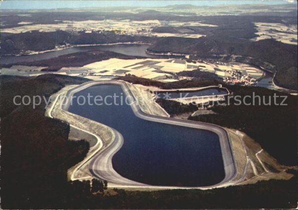 Waldeck Edersee Pumpspeicherwerk Waldeck I und II Flieg
