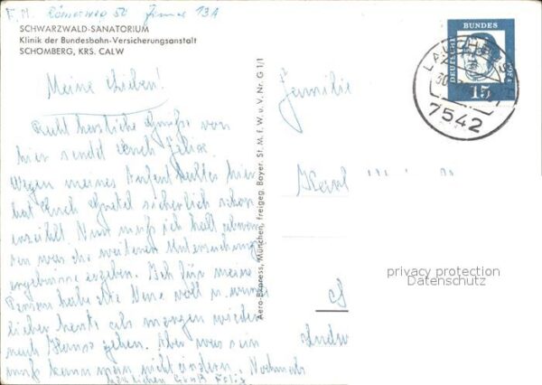 Schoemberg Schwarzwald Schwarzwald Sanatorium Fliegeraufnahme – Bild 2