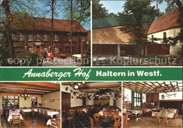 Haltern See Annaberger Hof Ausflugslokal Gastraum S